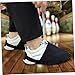 BRIGHTFUFU 1Pair Bowling Shoe Covers with Elastic Band Bowling Slider Protector for Indoor Use Non Slip Washable Compact Design Durable Bowling Sports Supplies