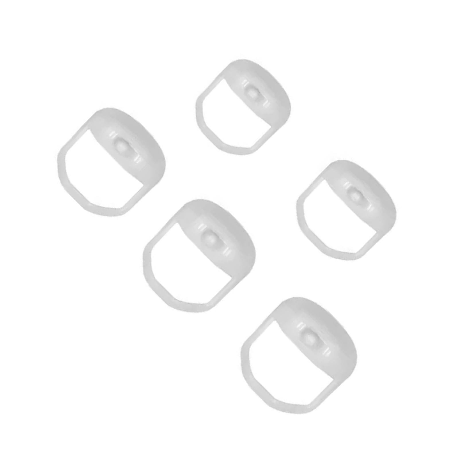 5 Größen Von Bart-Ziegenbart-Rasierschablone, Bartformwerkzeug, Trimmzubehör For Männer, Symmetrische Barttrimm-Schablone For Den Spitzbart(WHITE)