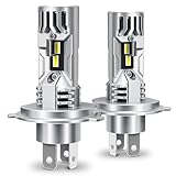 EASIREACH H4 LED Bulbs, Super Bright 30000LM 6500K Cool White H4 led Light Bulbs, Plug and Play with Fan, High and Low Beam, Canbus Error Free, LED Fog Light Bulbs,Pack of 2