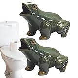 para Tornillos de Inodoro - 2 Piezas Tapa De Resina En Forma De Rana - Cubretornillos Decorativos para Taza del WC - Para Suelo de Baño Casa Apartamento Hotel
