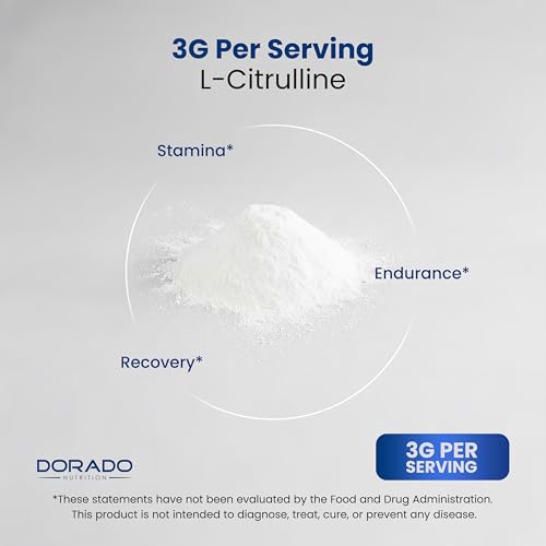 Image of L Citrulline Powder Supplements (3g) Support L Arginine & Nitric Oxide Booster Powder - L-Citruline Supplements For Men & Women - Stamina , Endurance , Performance for Workouts - Vegan & USA Made