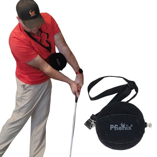 Pfienix Impact Ball Golf Trainer – Inflatable Swing Training Aid for Arm Connection & Posture Correction – Perfect for Full Swing, Chipping & Putting
