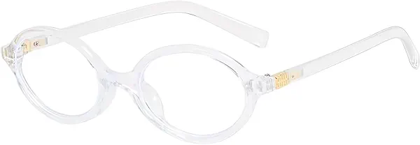 ADE WU Cute Oval Blue Light Glasses for Woman