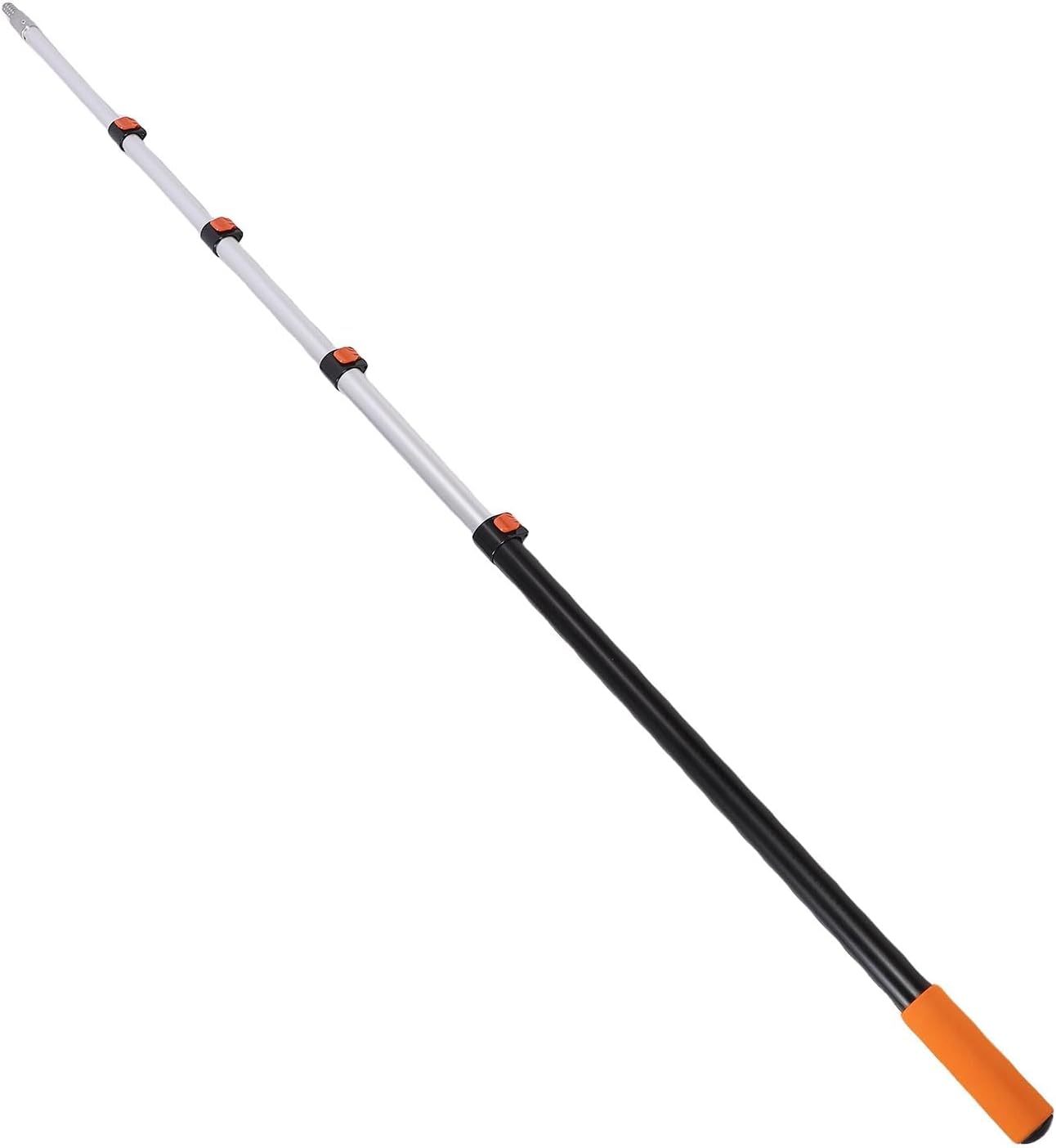 GOTOTOP 15FT Telescopic Pole, Aluminum Alloy Extension Pole, Adjustable Flip Lock, Versatile for Painting, Window Cleaning & Dusting
