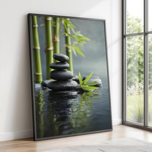 Tableau zen grand format pour chasser le stress avec scène nature relaxante