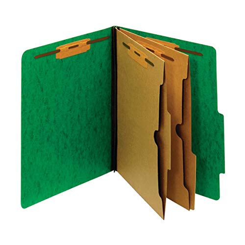 Pendaflex Color Moisture-Resistant 6-Fastener Classification Folders, 2