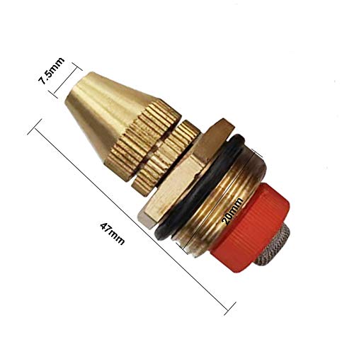 1/2 pouces jardinage pelouse réglable fine brume d'eau fine pulvérisation Buse de refroidissement d'arrosage intégralement en cuivre haute 5pcs ATOMISATION