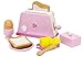 Produktbild Siva Toys 225402 Siva Toaster Holz Pink mit Zubehör, Mehrfarbig