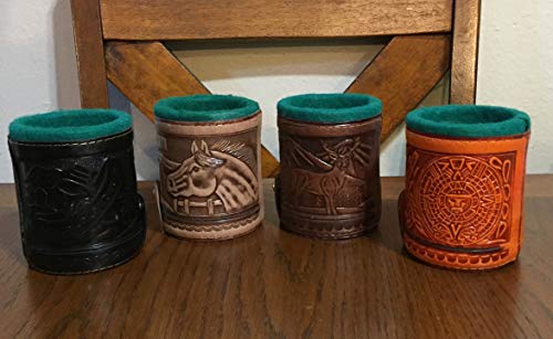Cubilete Leather Dice Cup Play Casino Traditional Game Handcrafted In Mexico New #TOP1