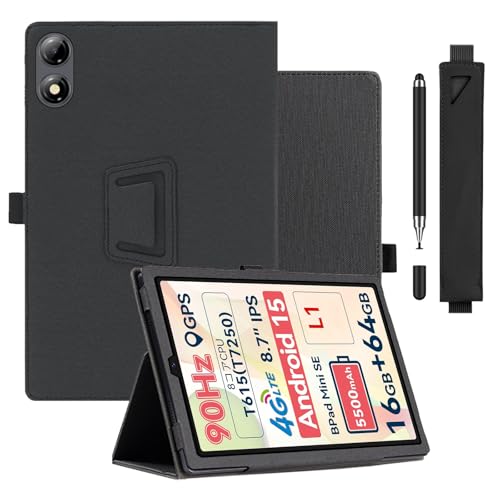 BNCF Bpad Mini SE �p �P�[�X �J�o�[ �ی�P�[�X �ی�J�o�[ �yNOUKAJU�z For BNCF Bpad Mini SE 8.7�C���` �^�u���b�g �P�[�X �^�b�`�y�����[�@�\ �������� �ϏՌ� �����h�~ �X�^���h�@�\ (�u���b�N)