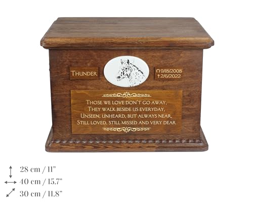 Urne de cheval grand format pour conserver dignement les cendres du Noriker