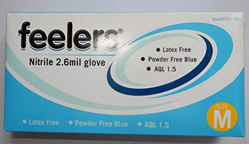 Guantes de nitrilo medianos sin polvo que protegen la piel sensible de la humedad