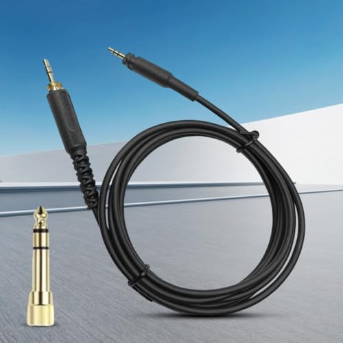 Cable de reemplazo para audífono 3.5mm a 2.5mm con conector 6.35mm miniatura 3