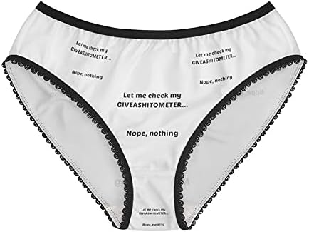 Let Me Check My Giveashitometer Panties, Underwear, Briefs, Cotton Briefs, Funny Underwear, Panties For Women