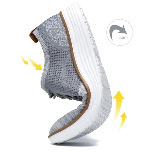 Image of Men's Fashion Dress Sneakers Casual Walking Shoes Mesh Classic Leisure Business Oxfords Comfortable Breathable Lightweight Tennis