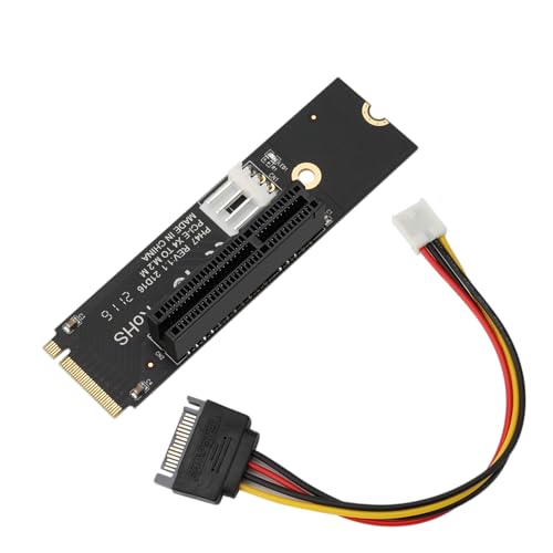 XRIKUI NGFF M.2 M-Key to PCIe X4 Expansion Card Adapter,M.2 B Key 2260 2280 SSD to PCIE 1X 4X 8X 16X Riser Card