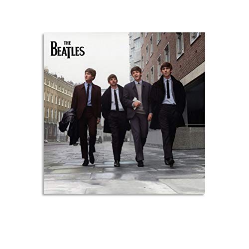 QWKM Poster Beatles on Air Live at The BBC Volume 2 Toile décorative pour salon, chambre à coucher 60 x 60 cm - Les Beatles, Paul McCartney, John Lennon, RIngo Starr, George Harrison QWKM Poster Beatles on Air Live at The BBC Volume 2 Toile décorative pour salon, chambre à coucher 60 x 60 cm