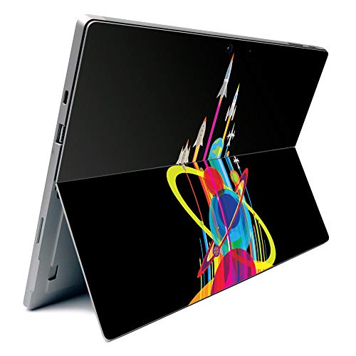Image of MightySkins Carbon Fiber Skin for Microsoft Surface Pro 7 - Space Poster | Textured Carbon Fiber Finish | Easy to Apply, Remove, and Change Styles | Made in The USA (CF-MISURPR7-Space Poster)