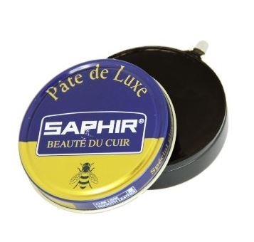 Saphir Beaute Du Cuir Pate De Luxe High Gloss Dark Brown Shoe Polish 50ml, Dark Brown, 50ml