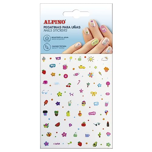Pegatinas para uñas Autoadhesivas Surtidas Alpino | Calcomanías de Colores para uñas | Nail Art | Accesorios para Las uñas. Diferentes diseños, Brillos y Colores