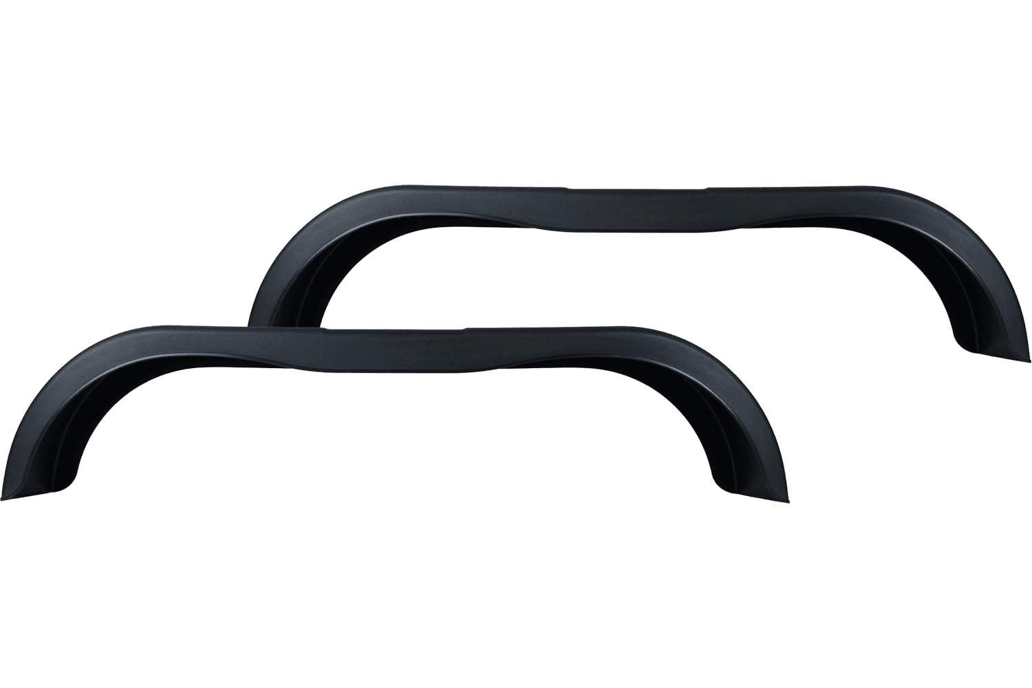 DOMAR Juego de Dos Guardabarros Doble Tandem Remolque 13 y 14 Pulgadas Paso Rueda Plano plástico 1500 x 240 mm Protector antibarro Accesorios carrocería comerciales