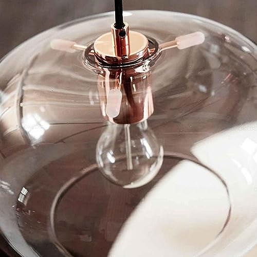 Eclairage de Plafond Verre Propre Lustre Industriel E27 - 7