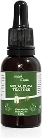 Óleo Essencial de Melaleuca (Tea Tree) 30ml - Contra Micose e Acne - 100% Puro e Natural