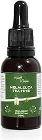 Óleo Essencial de Melaleuca (Tea Tree) 30ml - Contra Micose e Acne - 100% Puro e Natural