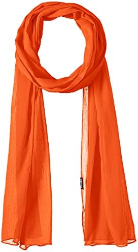 Amazon Brand - Hikaro Chiffon Scarf Lightweight Soft Sheer Long Head Wrap Solid All Season 18x64