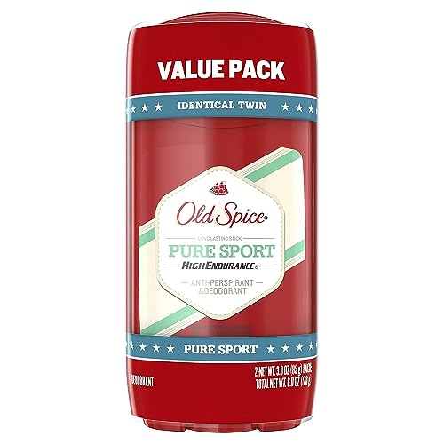 Image of Old Spice High Endurance Pure Sport Deodorant for Men 3 oz Twin