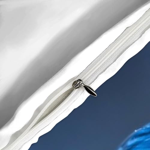 Housse de couette 135x200 microfibre imprimé 3D avec zip résistant - 6
