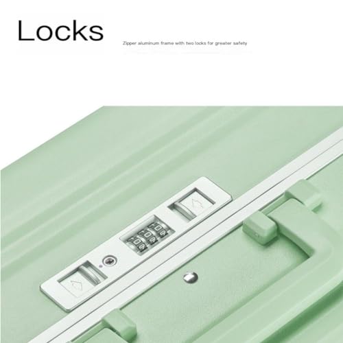 PANKERS Travel Suitcase Fashionable Zippered Front Opening Trolley Case for Men and Women Large Capacity Multifunctional Boarding Case Trolley Case4