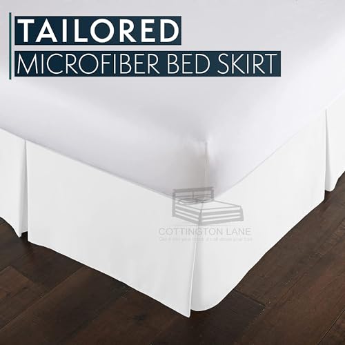 Luxury-Pleated-Bedskirt-King-Size-16-Inch-Drop-Split-Corners-Hotel-Luxury-1800-Ultra-Soft-Tailored-Drop-Box-Pleated-Styling-Dust-Ruffled-White-Pleated-Bed-Skirt-Easy-Fit-Bed-Skirt Luxury Pleated Bedskirt King Size 16 Inch Drop Split Corners Hotel Luxury 1800 Ultra Soft Tailored Drop Box Pleated Styling Dust Ruffled White Pleated Bed Skirt Easy Fit Bed Skirt