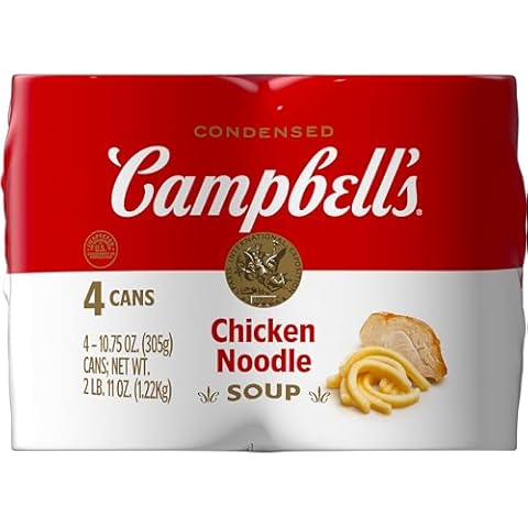 Campbell's Condensed Chicken Noodle Soup, 10.75 Ounce Can (Pack of 4) Cover