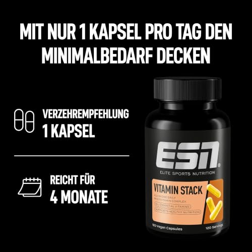 ESN Vitamin Stack - 120 Kapseln, 120 Portionen – Ansicht 6