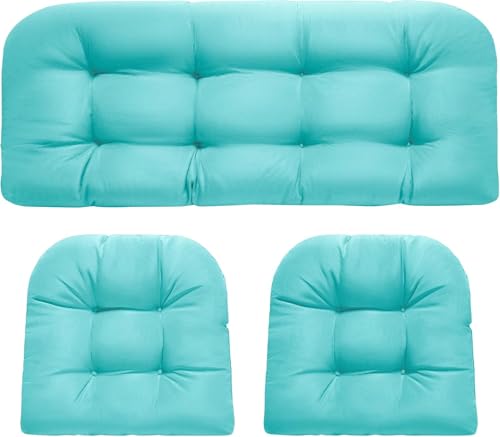Imbottitura confortevole: con schiuma a memoria di 10 cm di spessore, questi cuscini per sedie in vimini da esterno offrono un supporto eccellente. L'imbottitura da giardino fornisce una seduta morbida e di supporto che rimbalza perfettamente, rendendoli ideali per lunghe ore di relax. Dite addio ai cuscini piatti e scomodi