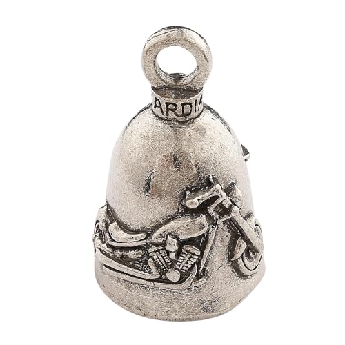 Image of Guardian Bell Good Luck Bell w /Keyring & Black Velvet Bag | Motorcycle Bell | Lead-Free Pewter | Made in USA