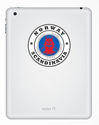 2 x 10cm/100 mm Norvegia Vinile adesivo STICKER