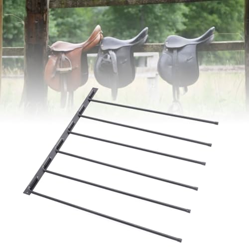 Rack de couverture de selle Pilipane en fer lourd pliable avec 6 crochets - 5