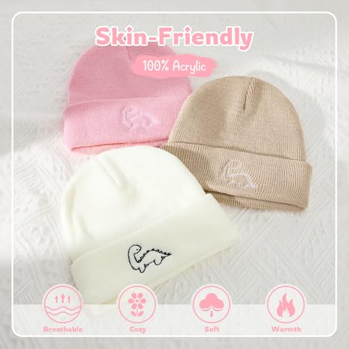 Image of Durio Baby Hat Winter Hats Fleece Lined Toddler Hat Mittens Warm Baby Boy Hat and Mitten Set Baby Beanie