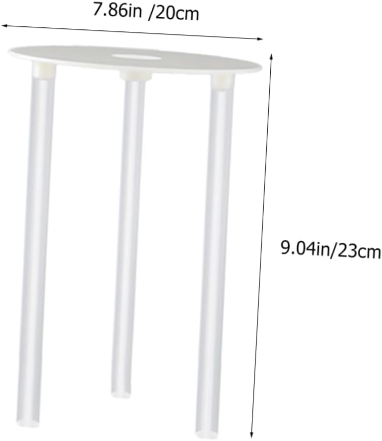 LIFKOME 8 Sets Plastic Cake Tier Kit for Tiered Cakes, White