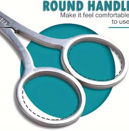 Makeup Eyebrow Eyelash Trimmer – Facial Hair Remover & Nail Cuticle Scissors, Manicure Tool for Precise Grooming & Nail Art Accessories
