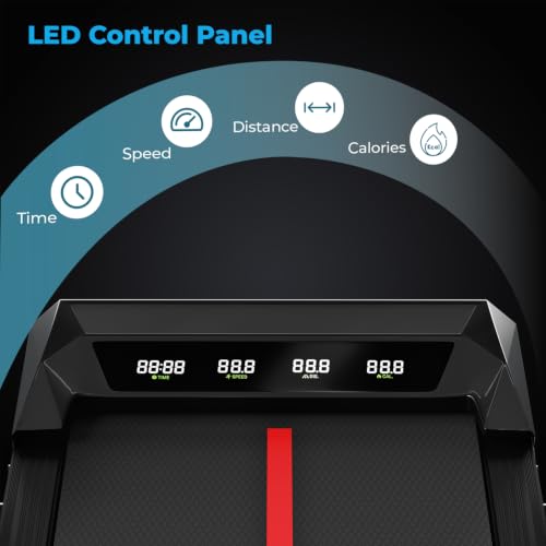Image of Lifelong 4.5HP Walking Pad Treadmill | Max Speed 10 km /h | LED Display | Under Desk Treadmill Foldable | Walking Pad for Home Gym | Gym Equipment for Home Workout | 100 kg Capacity