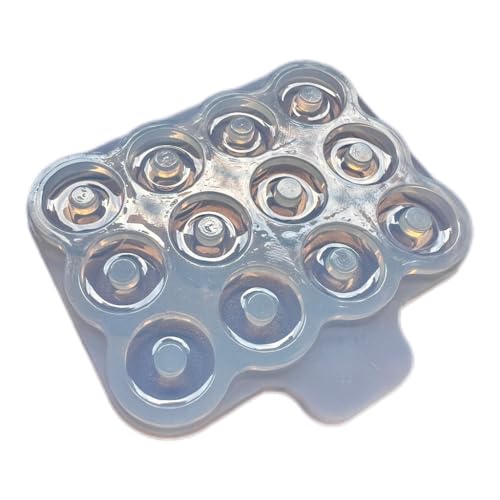 Moule silicone creux rond 20mm pour réussir le coulage sans bulles
