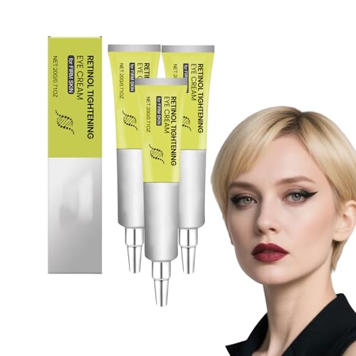 Retinal Shot Tightening Booster - Sérum de retinol renovador para rostro y ojos con aclarador de manchas oscuras - Minimizador de poros que mejora la apariencia de las líneas de expresión (3 piezas)
