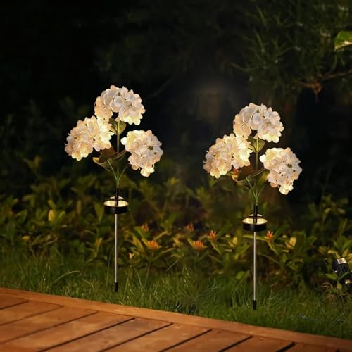 Lámpara de resina impermeable de hortensias de seda exclusivas 6