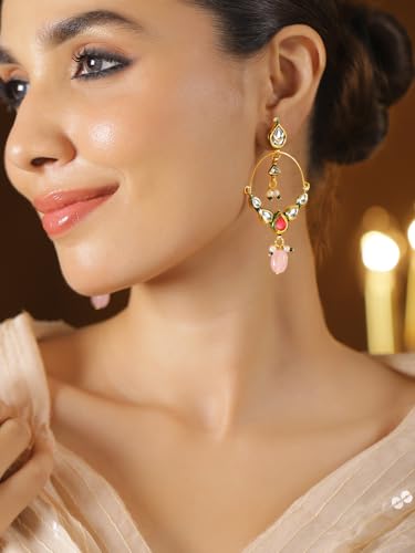 Image of Rubans Demi Fine Stainless Steel Stud Earrings Daily Gift for Women & Girls