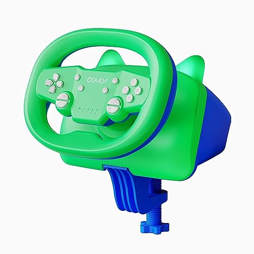 NBCP Wireless Racing Wheel, Spiel Lenkrad Multi-Plattform für Nintendo Switch, PC, PS4, PS3, IOS und Android Handys, Tablets Racing Game