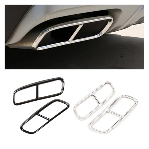 Cubierta de escape premium para Q7 con acabado exclusivo negro brillante de dos piezas 2