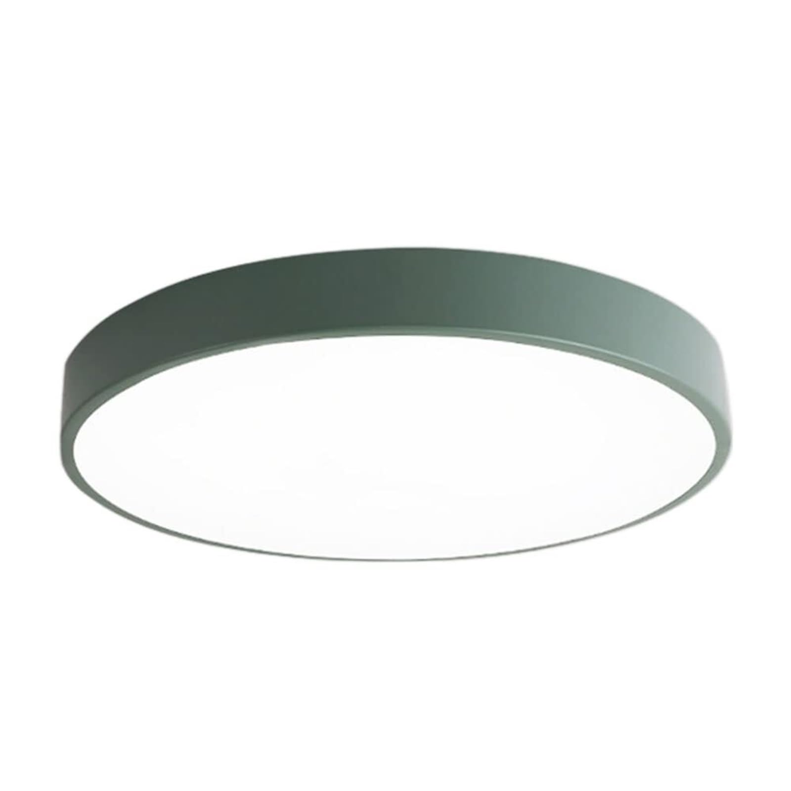 KHUKHU Macaron Creative LED Ceiling Lamp Round Thinness Ceiling Lights Modern Flush Mount Light Fixture Cool White 6000K Flat Modern Ceiling Light for Study,Corridor,Bedroom, Stairwell(D,50cm)
